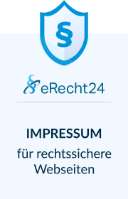 Siegel: eRecht24 Impressum für rechtssichere Webseiten